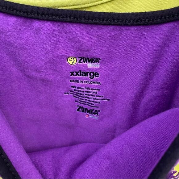 ZUMBA Lot Wear Join The Party Tank Tops XXL Zumba Tank - Picture 7 of 7